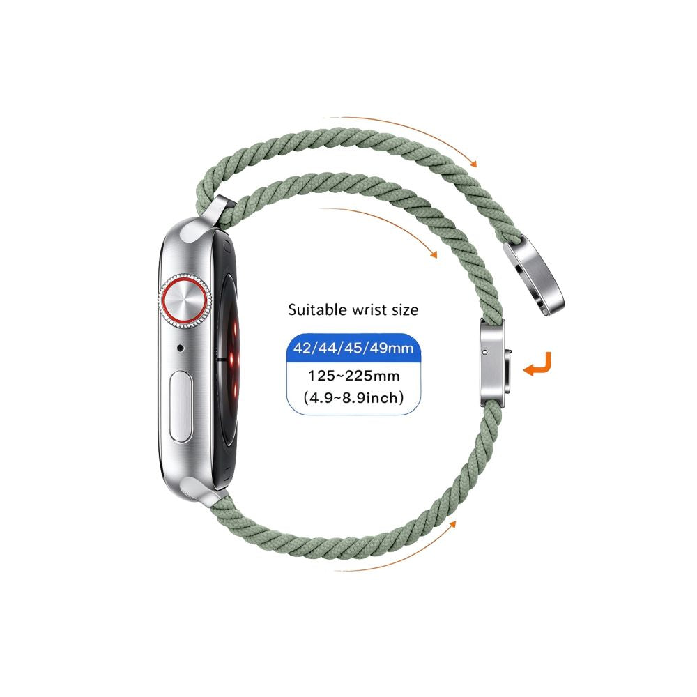 Dirželis Tech-Protect NylonMag Apple Watch 8 / 9 / 10 / 11 / 12 / SE / Ultra (44 / 45 / 46 / 49 mm), pistacijų -- Apple...