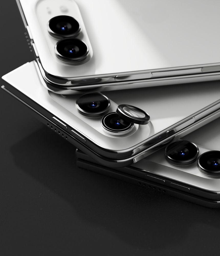 Kameros apsauginis stiklas Ringke Camera Frame iPhone Duo, 2 vnt., juodas -- iPhone Duo