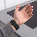 Dirželis Tech-Protect Silicone Line Apple Watch 8 / 9 / 10 / 11 / 12 / SE / Ultra (44 / 45 / 46 / 49 mm), juodas -- Apple...