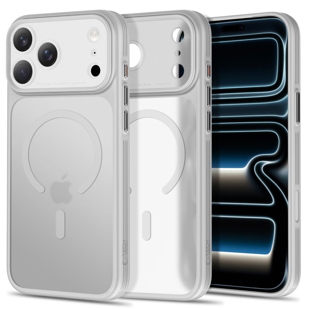 Dėklas Tech-Protect MagPrime MagSafe CC iPhone 17 Pro Max / 18 Pro Max, matinis pilkas -- iPhone 17 Pro Max, iPhone 18...