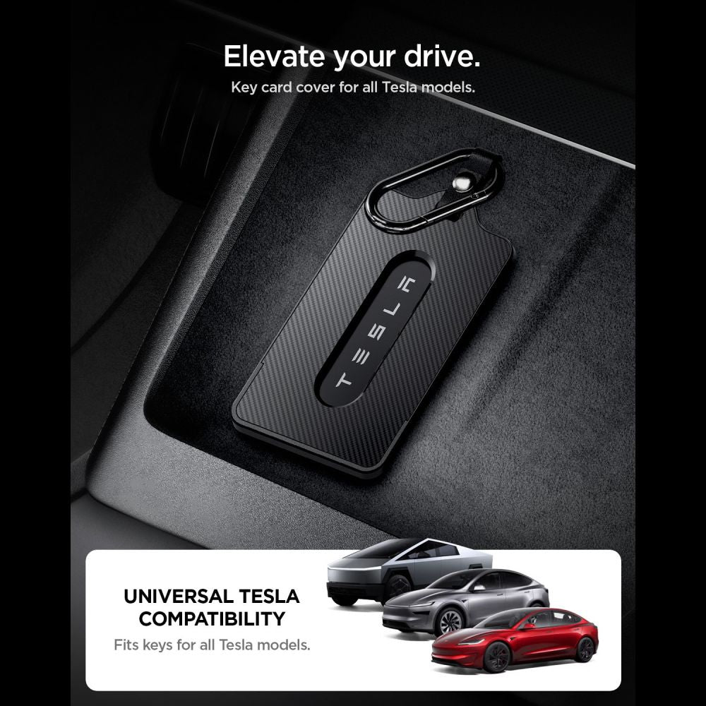 Dėklas Spigen TO243 Tesla Key Card Holder, juodas -- SPIGEN//Akcesoria