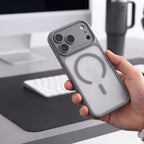Dėklas Tech-Protect MagPeak MagSafe CC iPhone 17 Pro Max / 18 Pro Max, matinis titanas -- iPhone 17 Pro Max, iPhone 18...