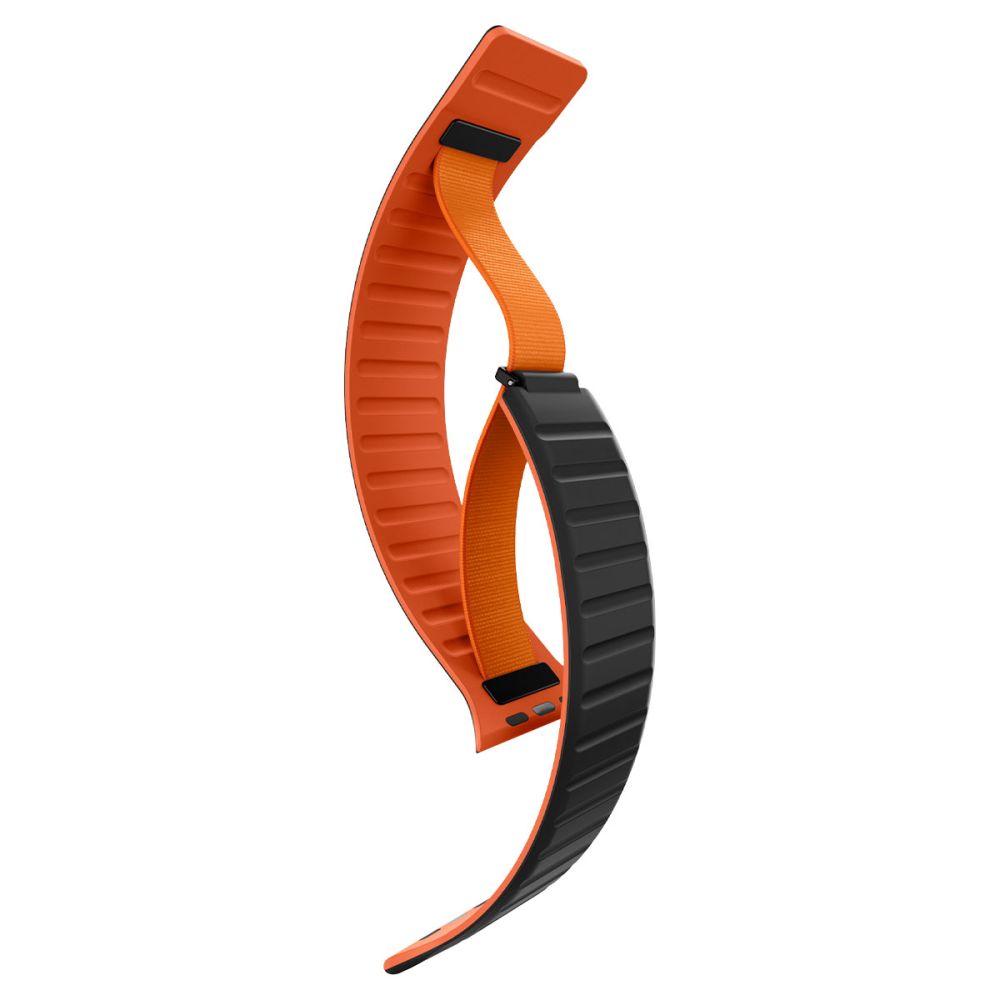 Dirželis Spigen Athlex Air M Apple Watch 8 / 9 / 10 / 11 / 12 / SE / Ultra (44 / 45 / 46 / 49 mm), juodas / oranžinis --...