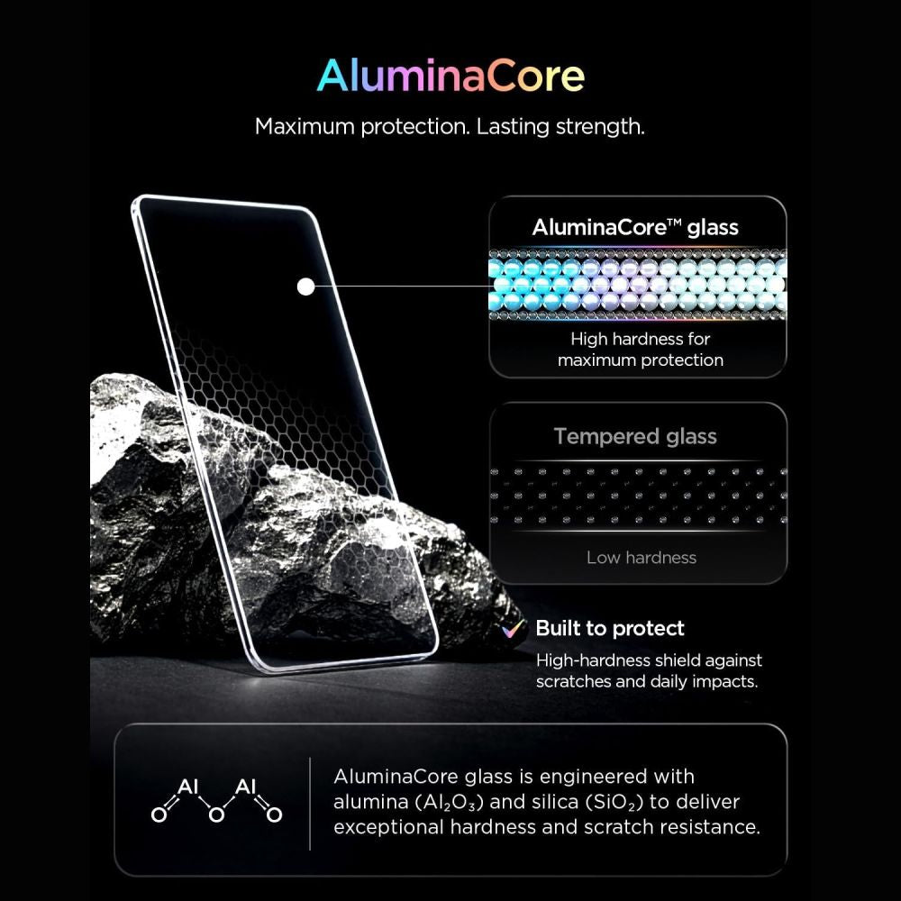 Apsauginis stiklas su privatumo filtru Spigen Glas.tR EZ Fit Pro AC HD Privacy iPhone Duo, 2 vnt. -- iPhone Duo
