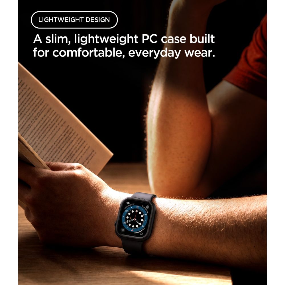 Dėklas Spigen Thin Fit Apple Watch 12 (46 mm), juodas -- Apple Watch 12 (46 mm)