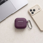 Dėklas Tech-Protect Silicone Hook AirPods 4 / 5, bordo -- AirPods 4, AirPods 5