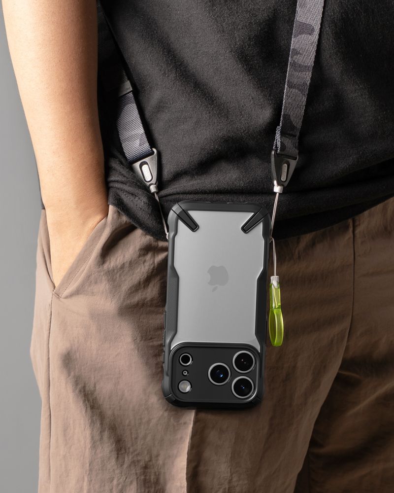 Dėklas Ringke Fusion X iPhone 17 Pro Max / 18 Pro Max, juodas -- iPhone 17 Pro Max, iPhone 18 Pro Max
