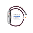 Dirželis Tech-Protect NylonMag Apple Watch 8 / 9 / 10 / 11 / 12 / SE / Ultra (44 / 45 / 46 / 49 mm), tamsiai bordo --...