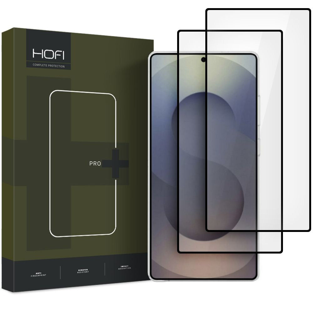 Apsauginis stiklas Hofi Glass Pro+ Galaxy S25 Ultra, 2 vnt., juodas -- Galaxy S25 Ultra