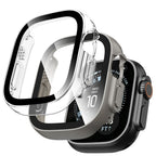 Dėklų rinkinys Tech-Protect Defense Apple Watch Ultra 1 / 2 / 3 / 4 (49 mm), 2 vnt., titano spalvos ir skaidrus -- Apple...