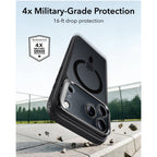 Dėklas ESR Classic Hybrid Kickstand MagSafe iPhone 17 Pro Max / 18 Pro Max, matinis juodas -- iPhone 17 Pro Max, iPhone...
