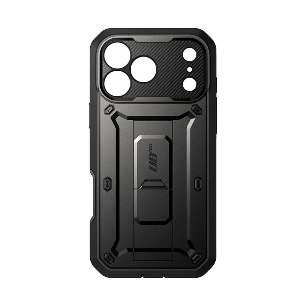 Dėklas Supcase Unicorn Beetle Pro iPhone 17 Pro Max / 18 Pro Max, juodas -- iPhone 17 Pro Max, iPhone 18 Pro Max