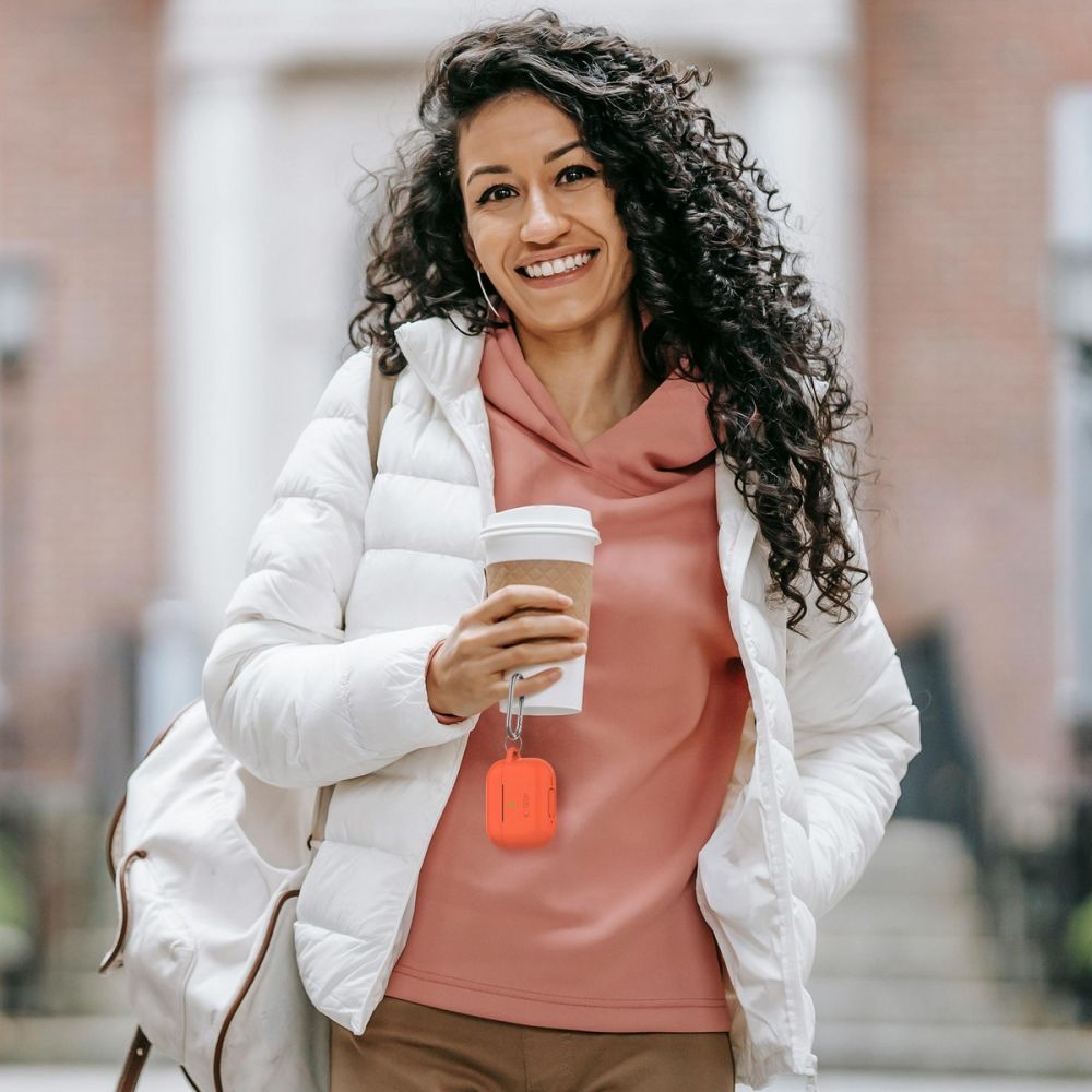 Dėklas Tech-Protect Silicone Hook Apple AirPods Pro 1 / 2, šviesiai mėlynas -- AirPods Pro (1 gen.), AirPods Pro (2 gen.)