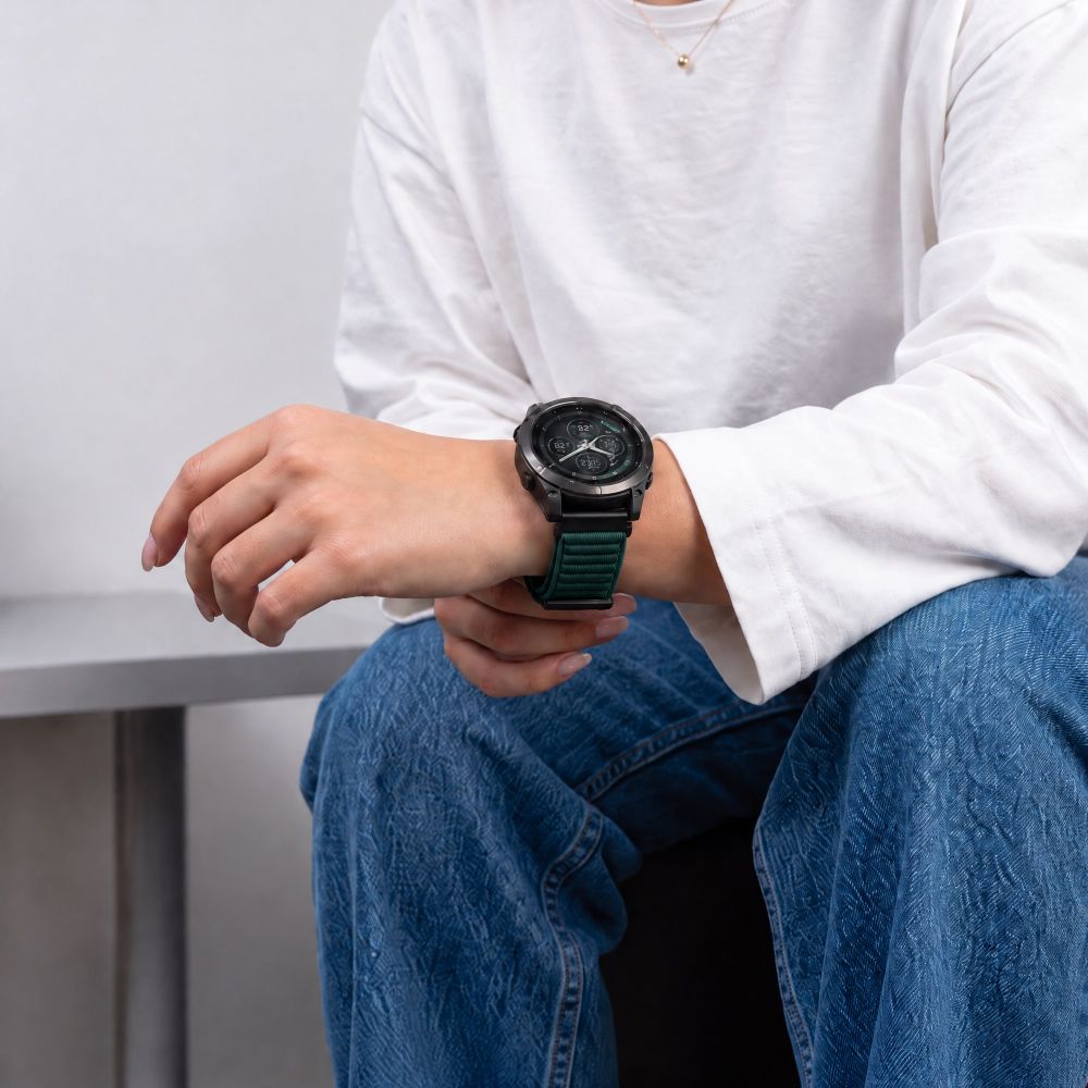Dirželis Tech-Protect NylonLoop Garmin Fenix 5X / 5X Plus / 6X / 6X Pro / 7X / 8 / 8 Pro / 9 / 9 Pro (51 mm), Military...