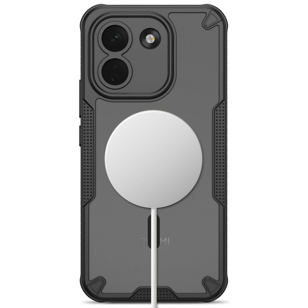 Dėklas Tech-Protect Rugged Shield MagSafe Xiaomi Redmi Note 17 Pro Max 5G, matinis juodas -- Redmi Note 17 Pro Max 5G