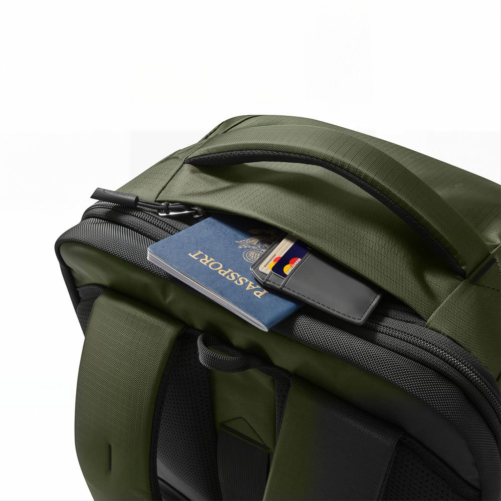 Kuprinė Tech-Protect Defender S70, kabinos bagažo, Ryanair ir Wizz Air, 24L, 40x30x20 cm, tamsiai žalia --...