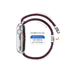 Dirželis Tech-Protect NylonMag Apple Watch 8 / 9 / 10 / 11 / 12 / SE (40 / 41 / 42 mm), bordo -- Apple Watch 8 (41 mm),...