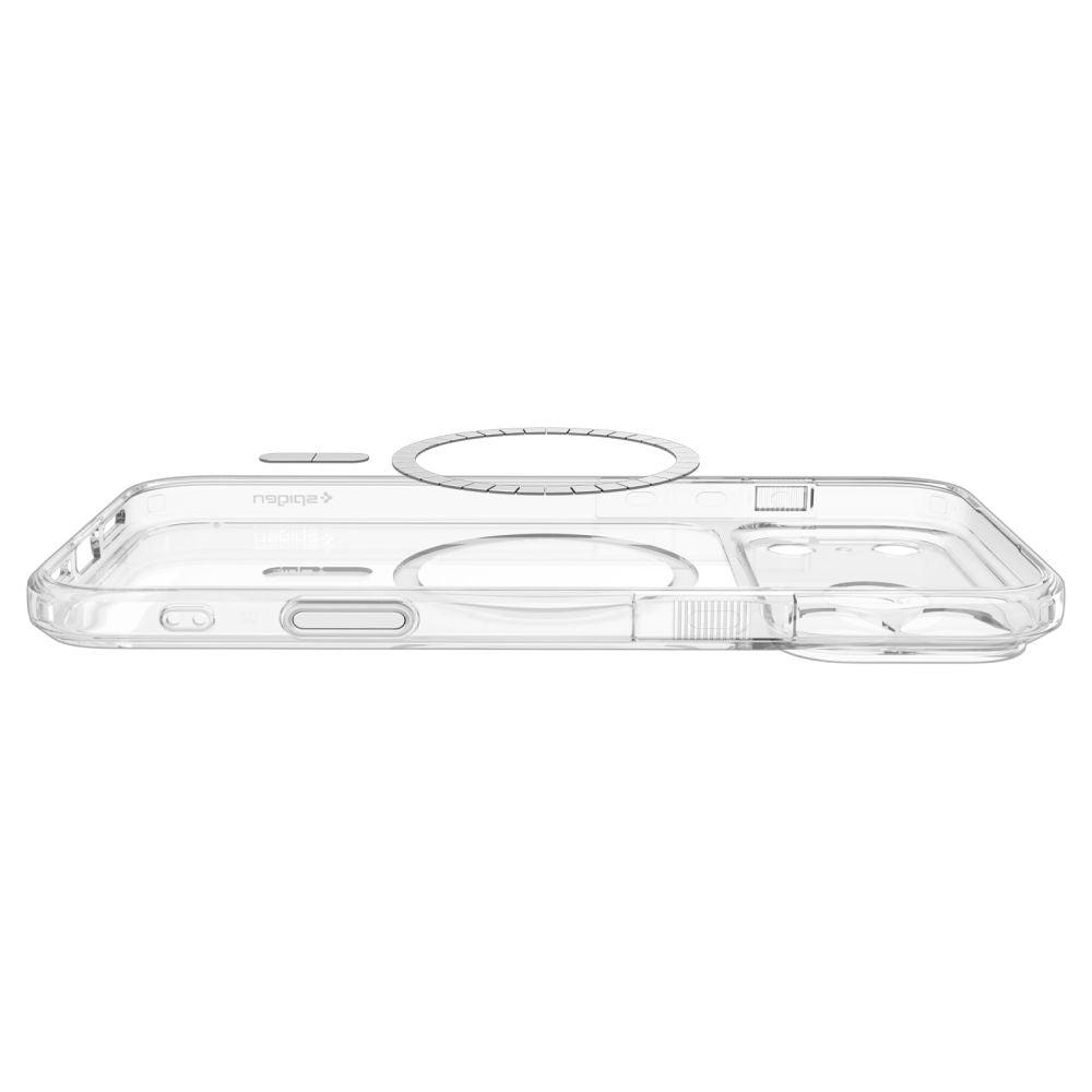 Dėklas Spigen Ultra Hybrid T MagSafe iPhone 17 Pro Max / 18 Pro Max, blizgus baltas -- iPhone 17 Pro Max, iPhone 18 Pro Max