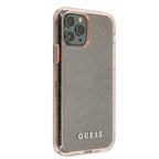Guess dėklas iPhone 11 Pro – rožinis, blizgučiai -- iPhone 11 Pro