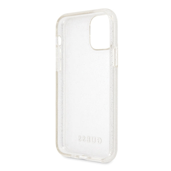 Guess dėklas iPhone 11 Pro – sidabrinis su blizgučiais -- iPhone 11 Pro