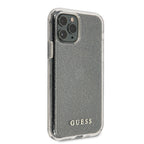 Guess dėklas iPhone 11 Pro – sidabrinis su blizgučiais -- iPhone 11 Pro