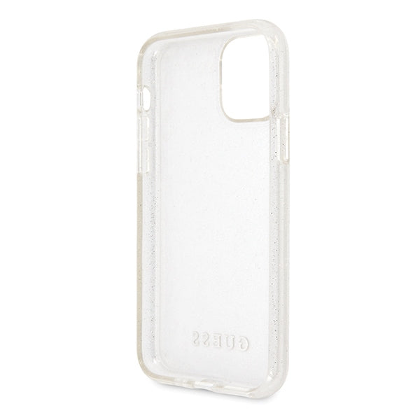 Guess dėklas iPhone 11 Pro Max – sidabrinis, blizgus -- iPhone 11 Pro Max