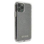 Guess dėklas iPhone 11 Pro Max – sidabrinis, blizgus -- iPhone 11 Pro Max