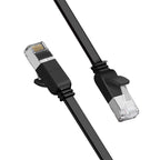 Ugreen plokščias internetinis tinklo kabelis Ethernet jungtis RJ45 Cat 6 UTP 1000 Mbps 2 m juodas (50185) -- Network Cables
