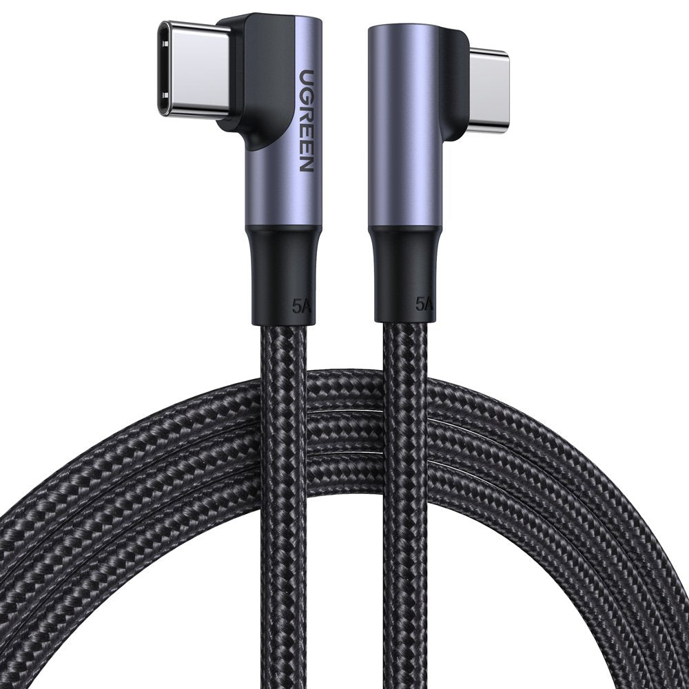 Ugreen US335 70696 kampinis USB-C – USB-C PD QC FCP 100W 5A 480Mb/s 1m laidas – juodas -- Cell phone cables