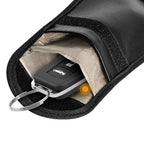Apsaugos nuo vagystės automobilio raktelių dėklas blokuoja radijo bangas Keyless Faraday Box dangtelis Faraday narvas 14 cm su 10 cm juodu