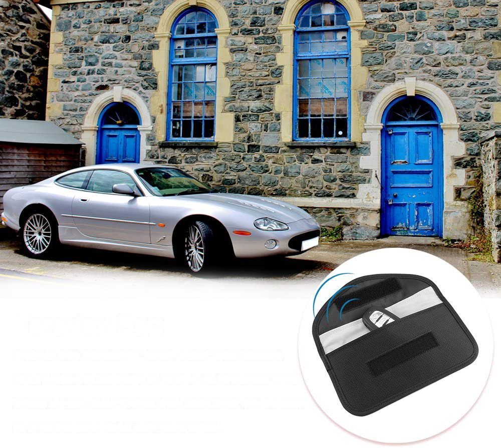 Apsaugos nuo vagystės dėklas automobilio raktams Telefono radijo blokavimas Faraday dėžutė Faraday narvas 20cm x 11cm juodas