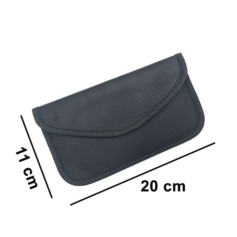 Apsaugos nuo vagystės dėklas automobilio raktams Telefono radijo blokavimas Faraday dėžutė Faraday narvas 20cm x 11cm juodas