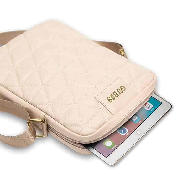 Guess Bag GUTB10QLPK 10" rožinė/rožinė Quilted Tablet Bag -- Uncategorized