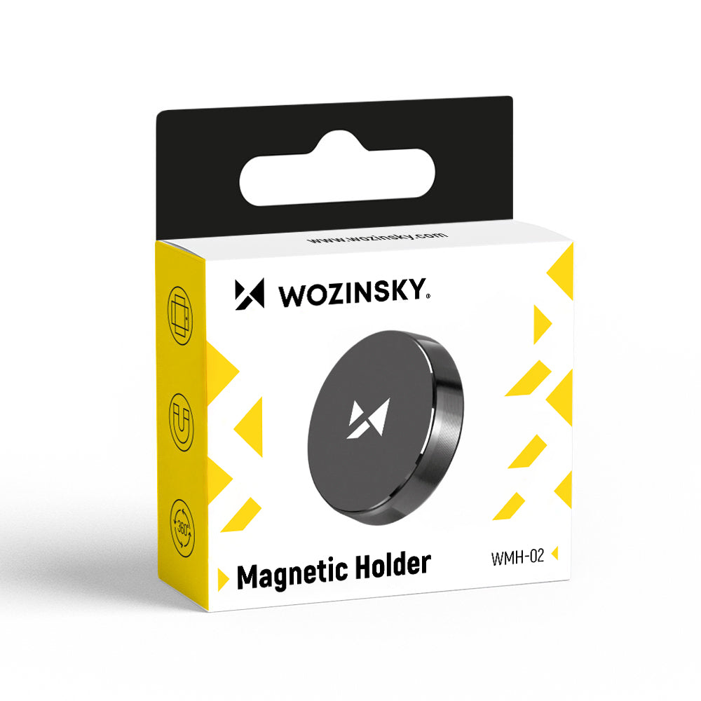 Wozinsky WMH-02 lipnus magnetinis automobilinis laikiklis prietaisų skydeliui, juodas