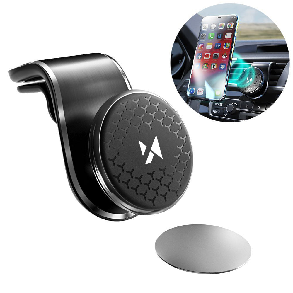 Wozinsky WMH-03 magnetinis automobilinis laikiklis oro grotelėms 360, juodas