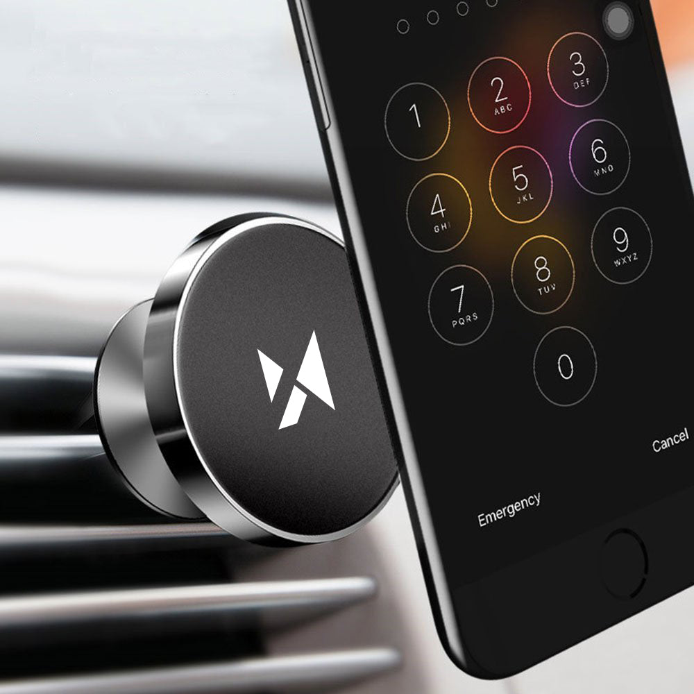 Wozinsky WMH-04 magnetinis automobilinis laikiklis oro grotelėms, juodas