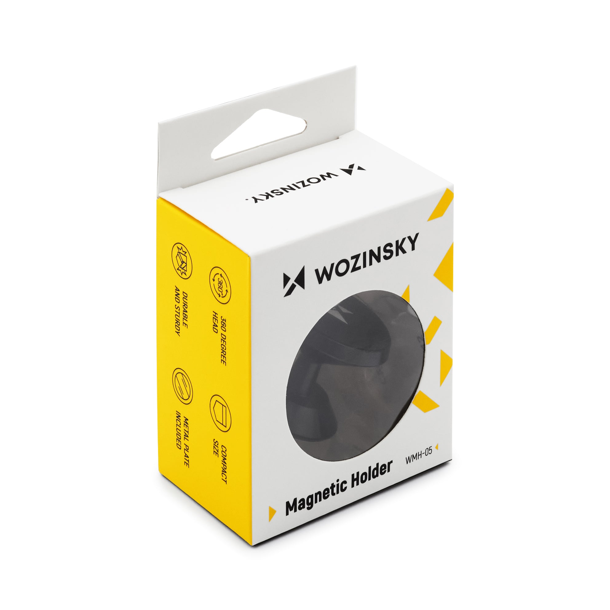 Wozinsky WMH-05 magnetinis automobilinis laikiklis prietaisų skydeliui 360, lipnus, juodas