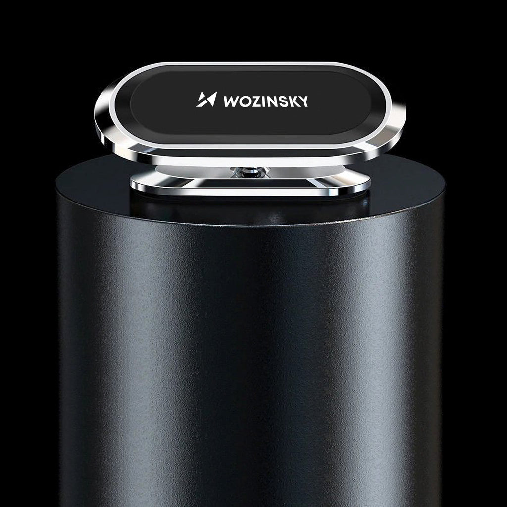 Wozinsky WMH-06 lipnus magnetinis automobilinis laikiklis prietaisų skydeliui 360, sidabrinis