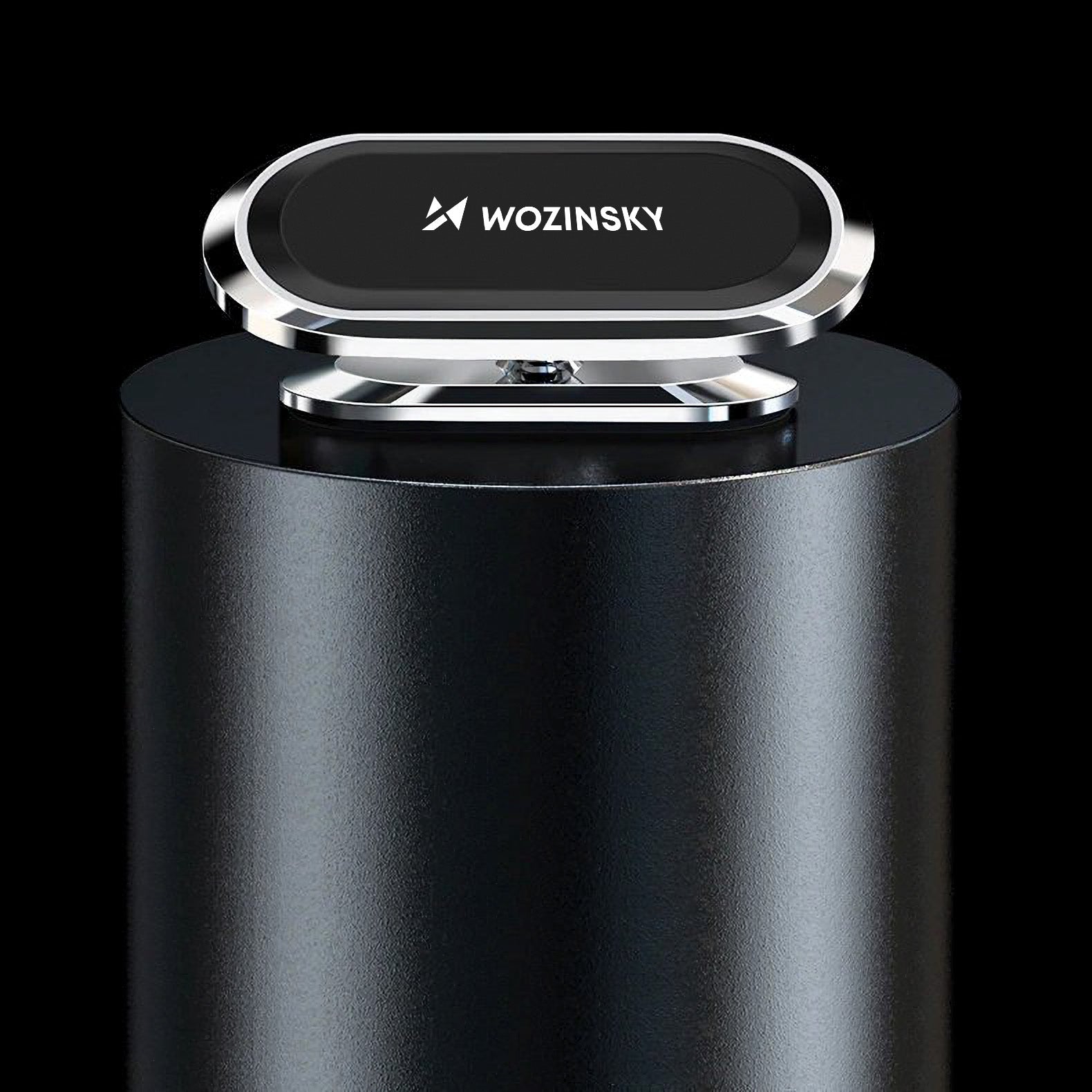 Wozinsky WMH-06 lipnus magnetinis automobilinis laikiklis prietaisų skydeliui 360, sidabrinis