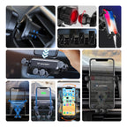 Wozinsky WCH-05 gravitacinis automobilinis telefono laikiklis oro ventiliacijos angai, juodas