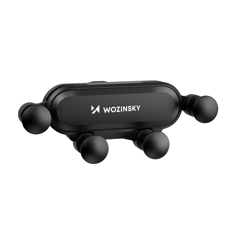 Wozinsky WCH-05 gravitacinis automobilinis telefono laikiklis oro ventiliacijos angai, juodas