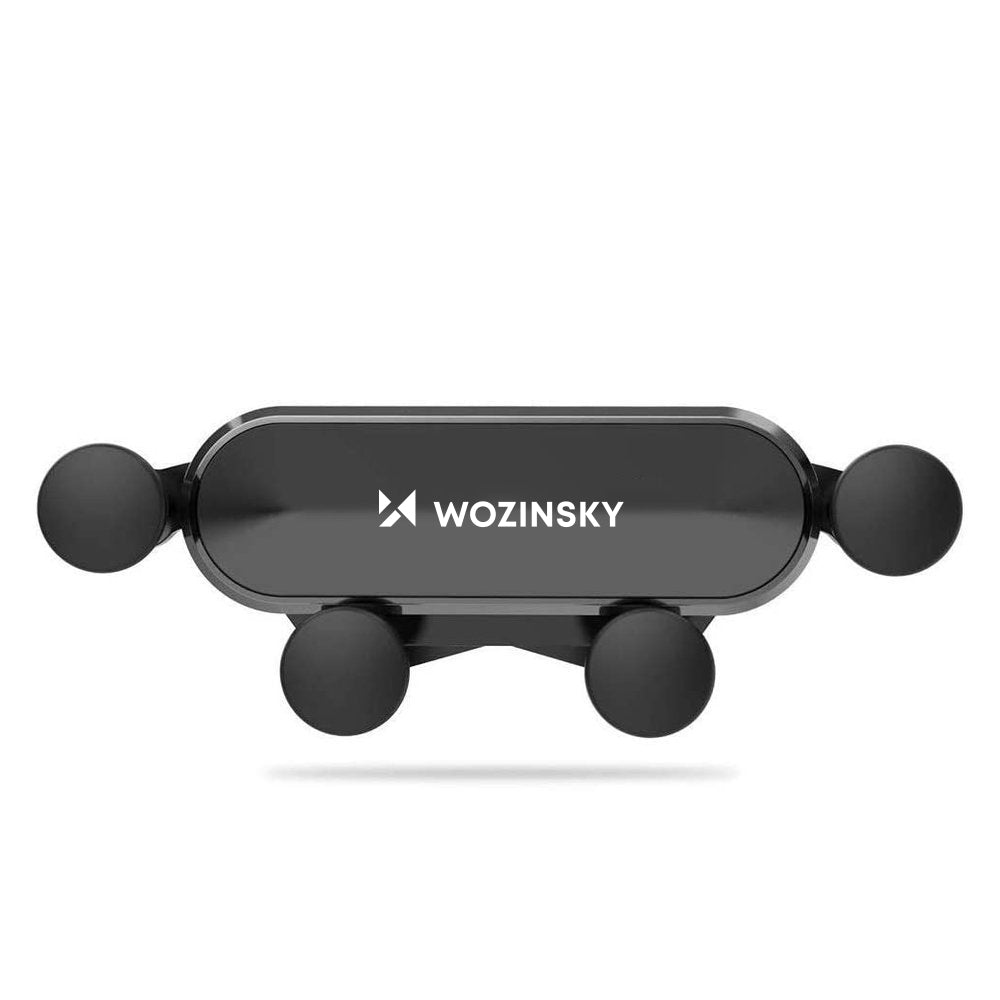 Wozinsky WCH-05 gravitacinis automobilinis telefono laikiklis oro ventiliacijos angai, juodas