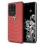 Ferrari Heritage Quilted odinis dėklas Galaxy S20 Ultra – raudonas -- Samsung Galaxy S20 Ultra