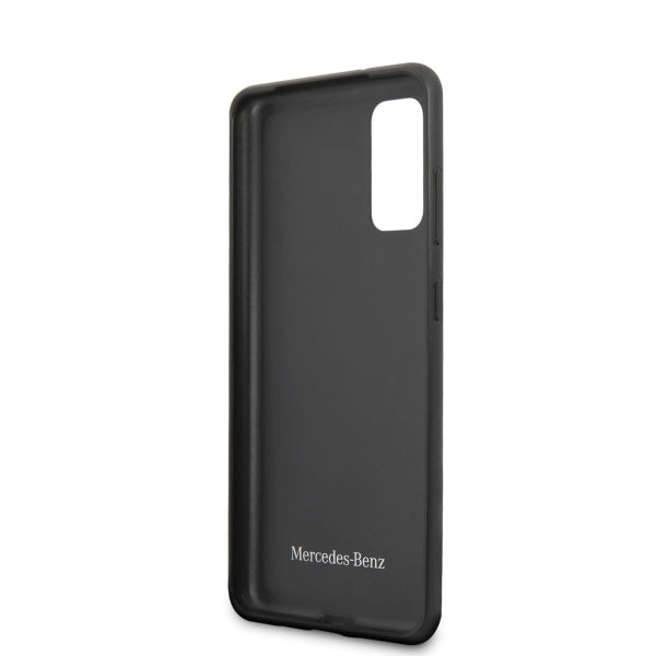 Mercedes-Benz Wood Line riešutmedžio dėklas Galaxy S20 – rudas -- Samsung Galaxy S20