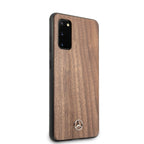 Mercedes-Benz Wood Line riešutmedžio dėklas Galaxy S20 – rudas -- Samsung Galaxy S20
