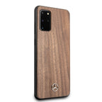 Mercedes-Benz Wood Line riešutmedžio dėklas Galaxy S20+ – rudas -- Samsung Galaxy S20+