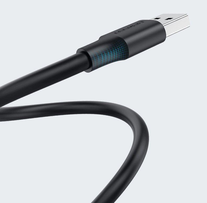 Ugreen USB 2.0 laidas (kištukas) - USB 2.0 (kištukas) 1 m juodas (US128 10309) -- Cell phone cables