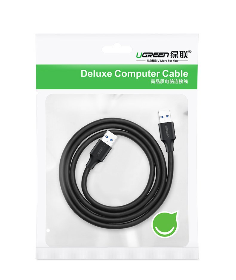 Ugreen USB 2.0 laidas (kištukas) - USB 2.0 (kištukas) 1 m juodas (US128 10309) -- Cell phone cables