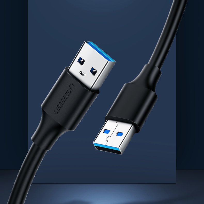 Ugreen USB 2.0 laidas (kištukas) - USB 2.0 (kištukas) 1 m juodas (US128 10309) -- Cell phone cables