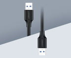 Ugreen USB 2.0 laidas (kištukas) - USB 2.0 (kištukas) 1 m juodas (US128 10309) -- Cell phone cables